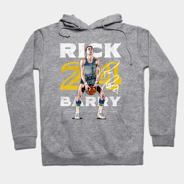 Rick Barry Golden State Free Throw Hoodie by MASTER_SHAOLIN